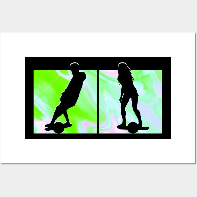 onewheel electric skateboard onewheel float life Wall Art by savage land 